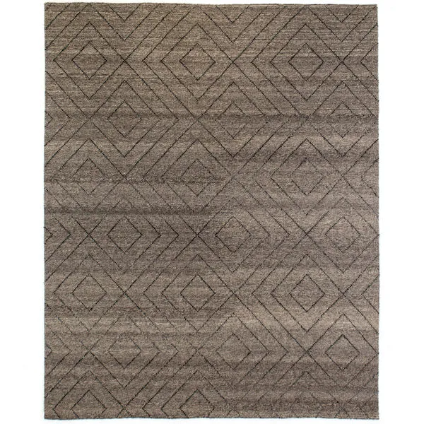 Product Image 3 for Natural Diamond Patterned Wool Rug from Four Hands