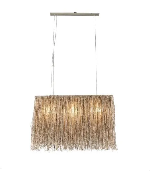 Product Image 1 for Bali Boho Rectangle Jute Hanging Pendant Light from World Interiors