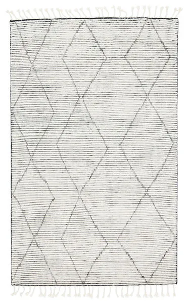 Product Image 3 for Ammil Hand Knotted Trellis Cream/ Black Area Rug from Jaipur 
