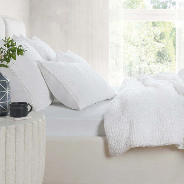 Product Image 3 for Claire Linen White Quilt from Classic Home Furnishings