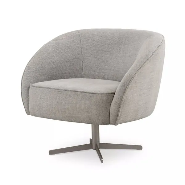 Product Image 8 for Dallas Swivel Chair Burma Pebble from Four Hands