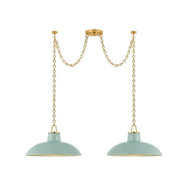 Product Image 1 for Pottersville Aged Brass / Ceramic Moss Crackle Linear from Hudson Valley