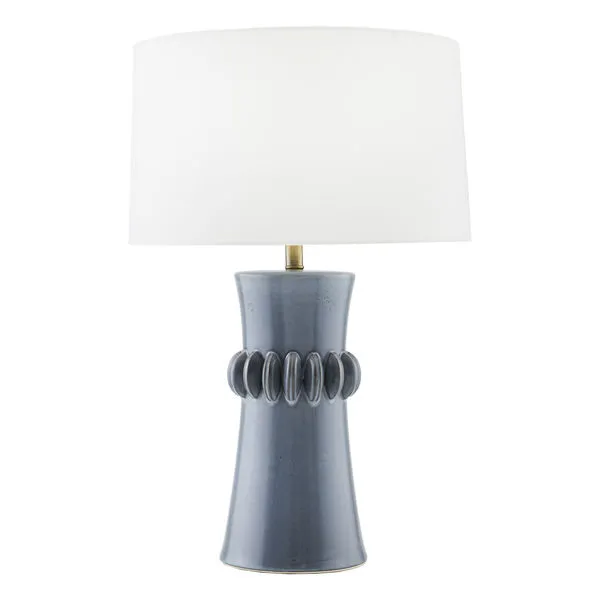 Product Image 3 for Pisces Slate Blue Ceramic Lamp from Arteriors