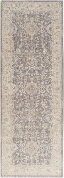 Product Image 2 for Avant Garde Woven Global Inspired Wool Charcoal / Sage Rug - 2'7" x 7'3" from Surya