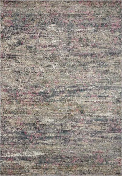 Arden Berry multi contemporary rug sample with wide heathered stripes in neutral tones and subtle ribbing texture