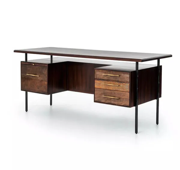Product Image 7 for Lauren Desk - Warm Brown Acacia from Four Hands