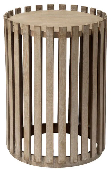 Product Image 2 for Miles Slatted Round Side Table from Jamie Young