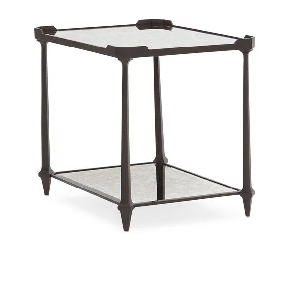 Product Image 1 for Black Metal Modern Square End All End Table from Caracole