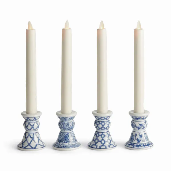 Product Image 1 for Barclay Butera Dynasty Taper Holders, Set Of 4 from Napa Home And Garden