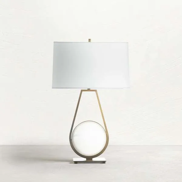 Product Image 1 for Emerald Ceramic Antique Brass Table Lamp from Gabby