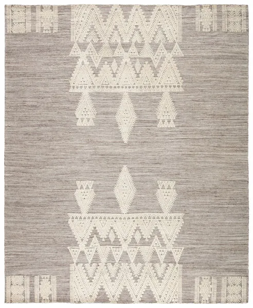 Product Image 3 for Torsby Hand-Knotted Tribal Gray/ Ivory Rug from Jaipur 