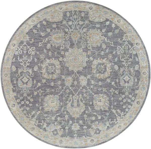 Product Image 1 for Avant Garde Woven Gray/ Charcoal Rug - 7'10" Round from Surya
