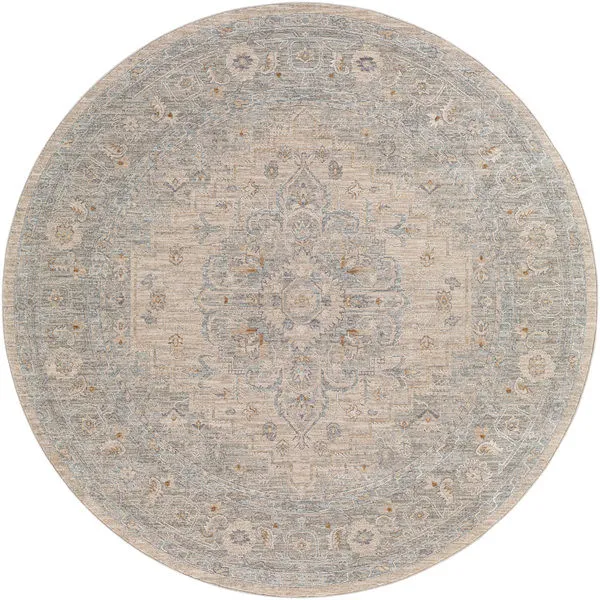 Product Image 1 for Avant Garde Woven Light Gray / Beige Rug - 7'10" Round from Surya