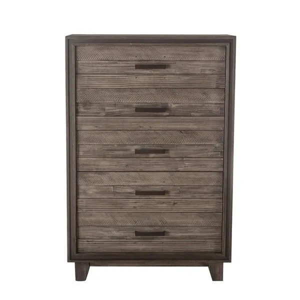 Product Image 5 for Beachwood Acacia Tall Wood Dresser In Weathered Graywash Finish from World Interiors