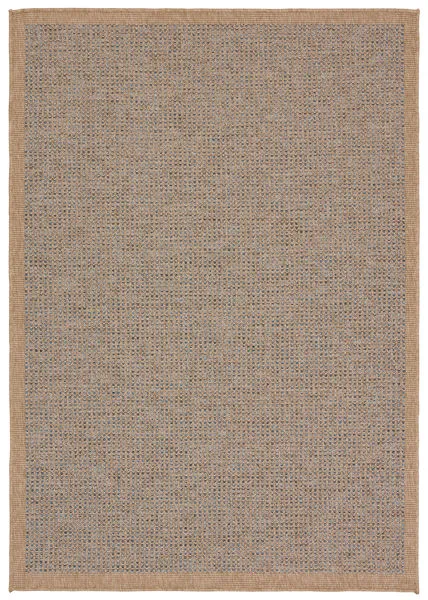 Product Image 1 for Kidal Indoor / Outdoor Solid Brown / Blue Rug 3' x 8' from Jaipur 