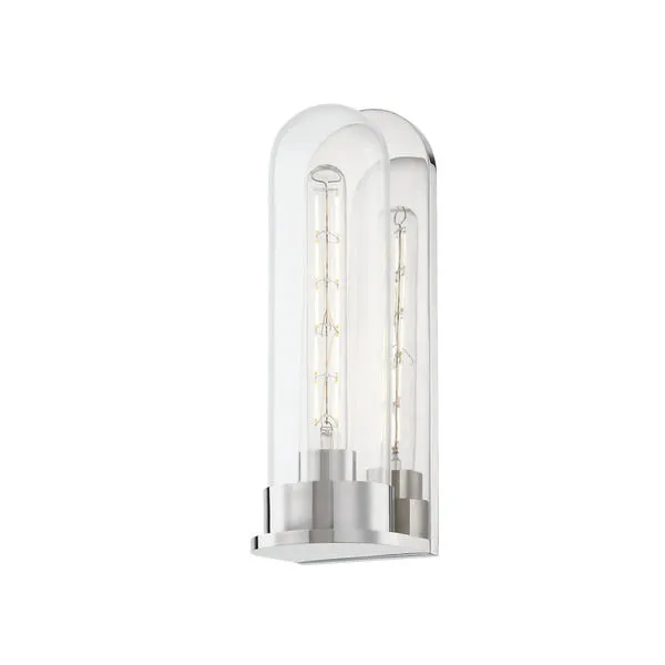 Product Image 1 for Irwin 1-Light Sconce - Polished Nickel from Hudson Valley
