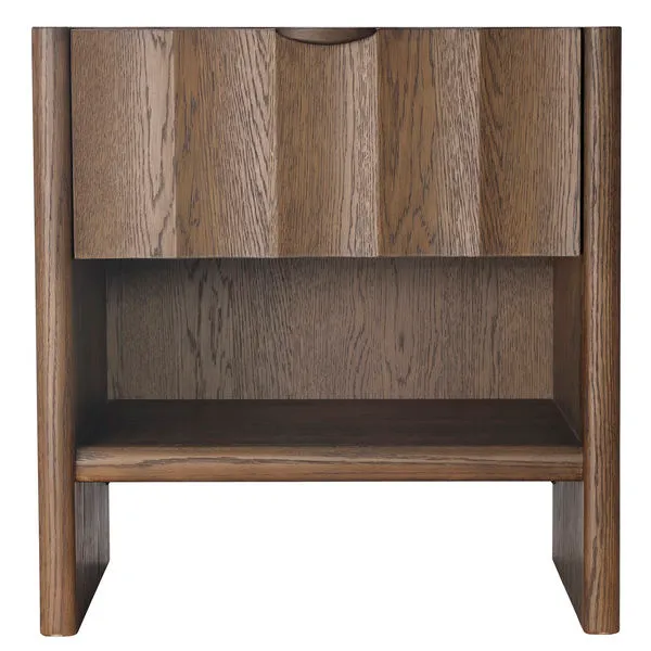 Product Image 6 for Finley Small Fluted Brown Sugar Oak Nightstand from Jamie Young
