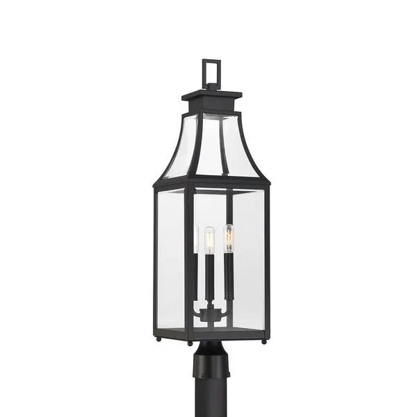 Product Image 1 for Emery 3-Light Outdoor Post Lantern in Matte Black from Savoy House 