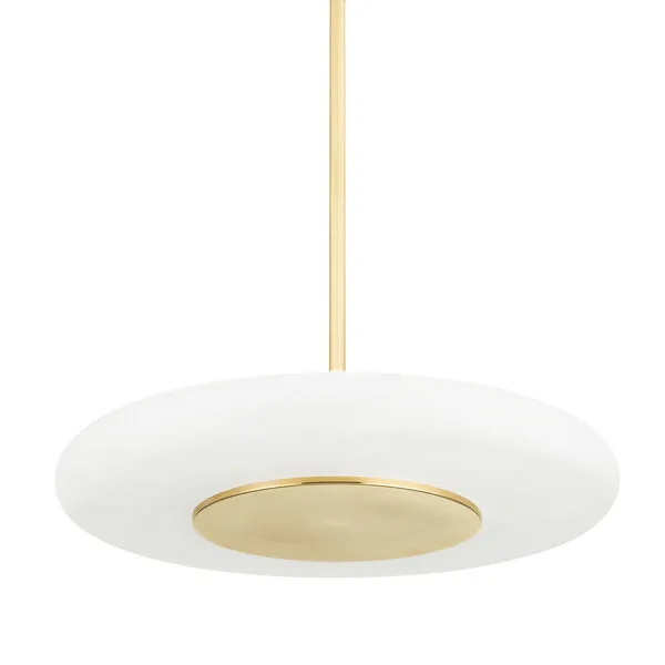 Product Image 1 for Blyford 1-Light Large Pendant - Aged Brass from Hudson Valley