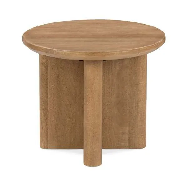 Product Image 1 for Montengo Solid Mango Wood Round End Table from Classic Home