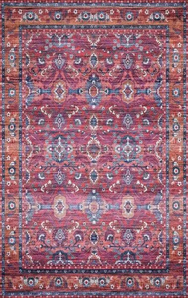 Product Image 2 for Cielo Berry / Tangerine Rug from Loloi