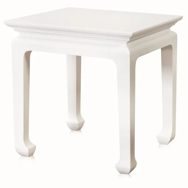 Product Image 1 for Ming Square Side Table White from Legend of Asia