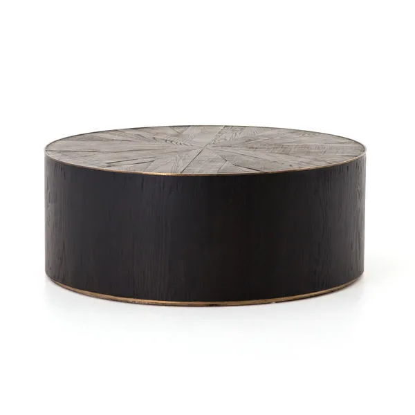 Product Image 5 for Perry Ebony Drum Coffee Table  from Four Hands