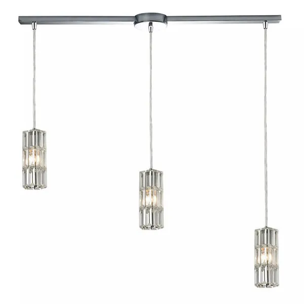Product Image 1 for Cynthia Collection 3 Light Chandelier In Polished Chrome from Elk Lighting