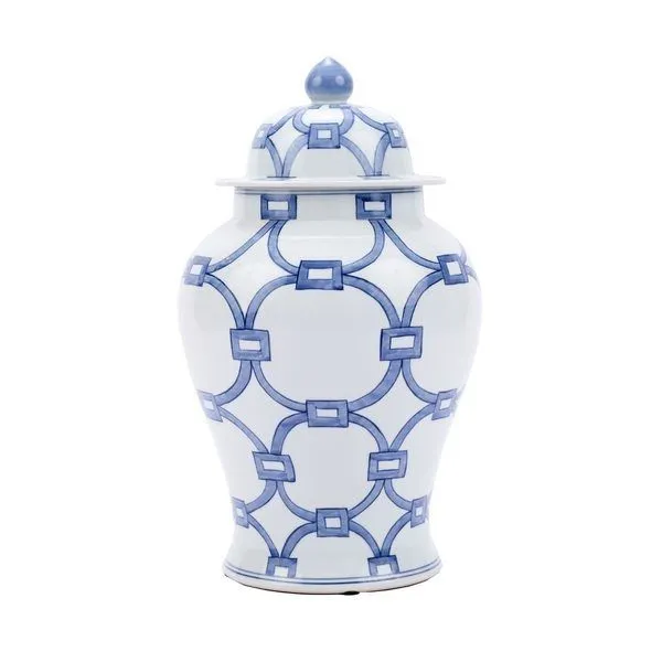 Product Image 2 for Blue & White Lover Locks Temple Jar-Large from Legend of Asia