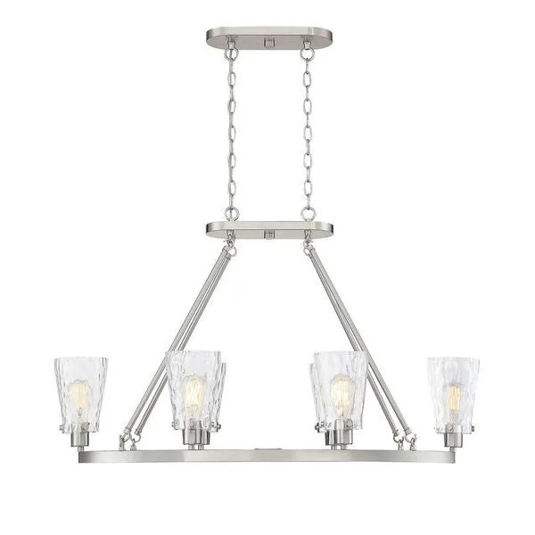 Product Image 1 for Vaughan 6 Light Linear Chandelier from Savoy House 