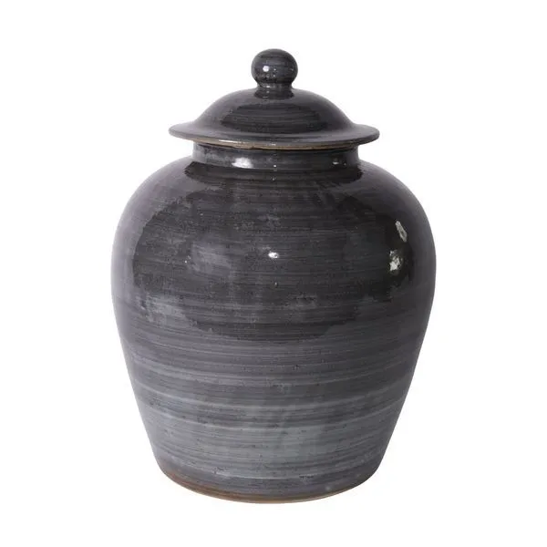 Product Image 1 for Iron Gray Village Lidded Jar from Legend of Asia
