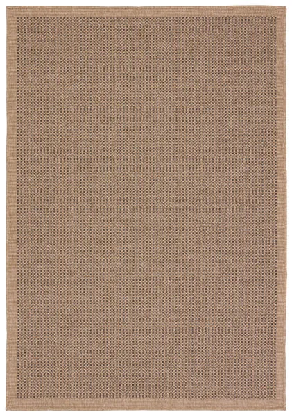 Product Image 1 for Kidal Indoor / Outdoor Solid Brown / Black Rug 5' x 8' from Jaipur 
