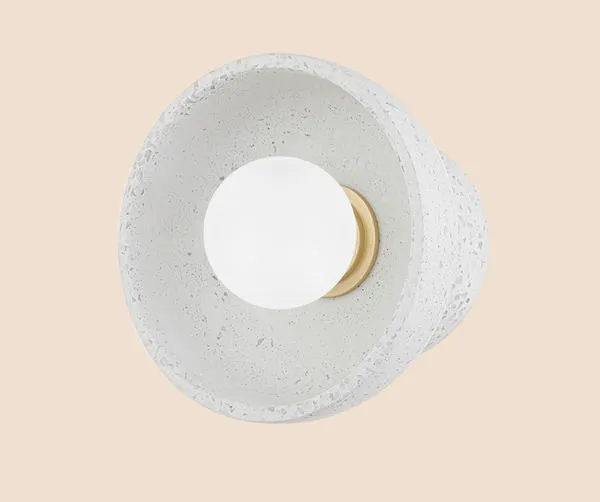 Product Image 1 for Margaret 1-Light Blue-Grey Ceramic Wall Sconce from Mitzi