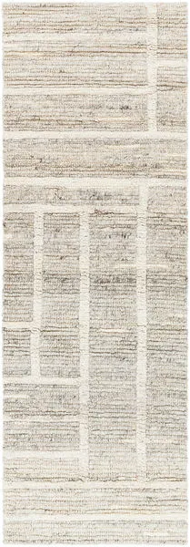 Product Image 1 for Manisa Global Hand-Woven Wool Charcoal / Light Slate Rug - 2'6" x 8' from Surya