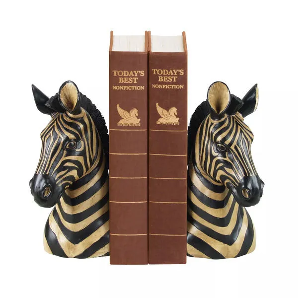 Product Image 1 for Pair Of Zebra Bookends from Elk Home