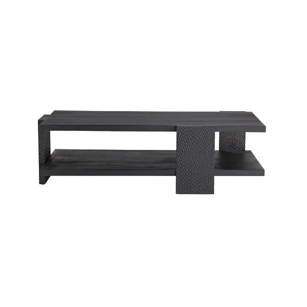 Product Image 1 for Aiden Handcarved Black Wood Cocktail Table from Arteriors