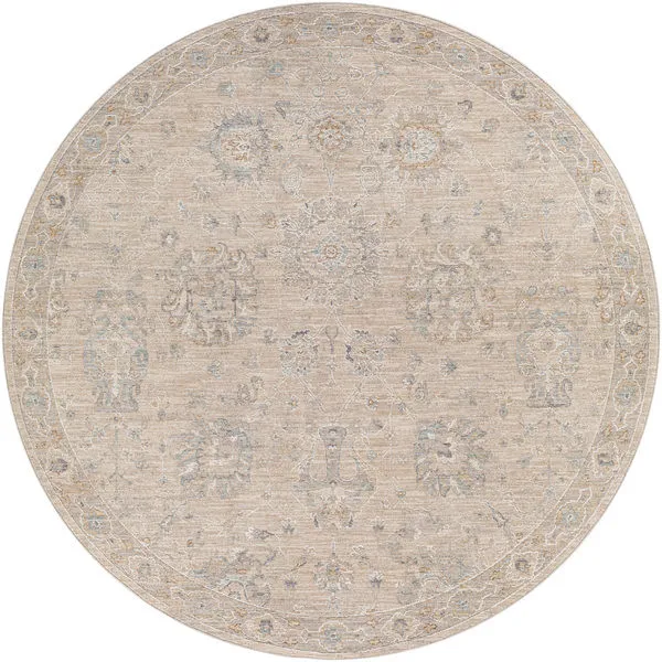 Product Image 1 for Avant Garde Woven Light Beige / Denim Rug - 7'10" Round from Surya