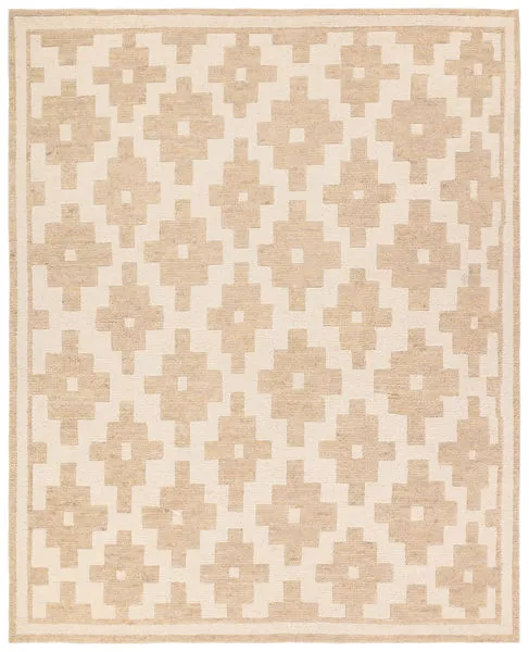 Product Image 1 for Taroudant Handknotted Geometric Tan / Cream Rug from Jaipur 