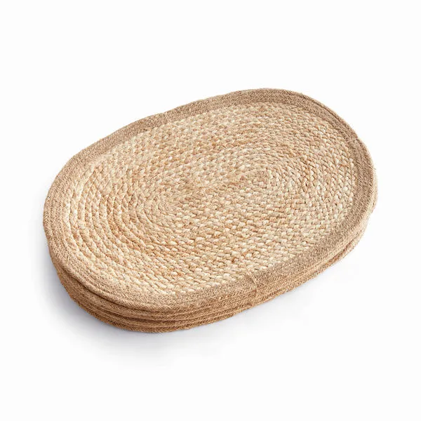 Product Image 1 for Jute Coil Oval Placemats, Set Of 8 from Napa Home And Garden