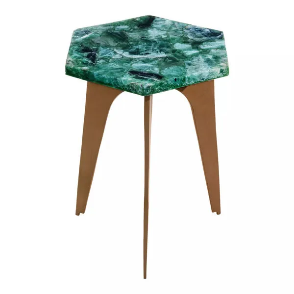Product Image 3 for Green Fluorite Accent Table from Moe's
