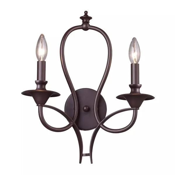 Product Image 1 for Medford 2 Light Sconce In Oiled Bronze from Elk Lighting