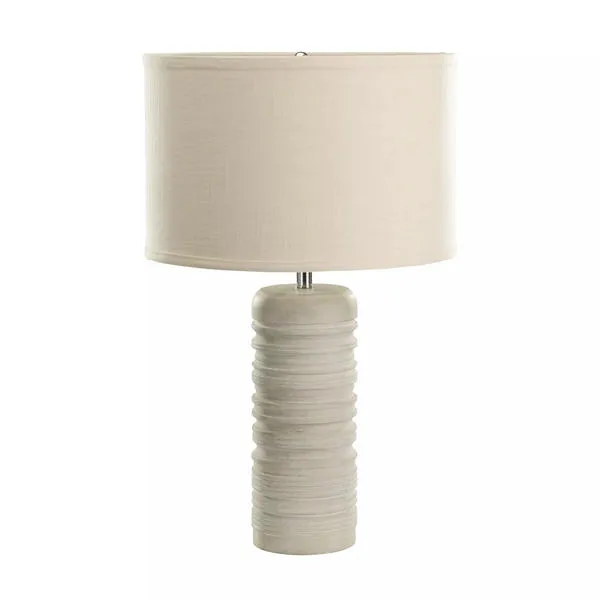 Product Image 1 for Sand Stone Ribbed Round Table Lamp from Elk Home