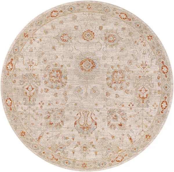 Product Image 1 for Avant Garde Woven Brick Red / Beige Rug - 6'7" Round from Surya