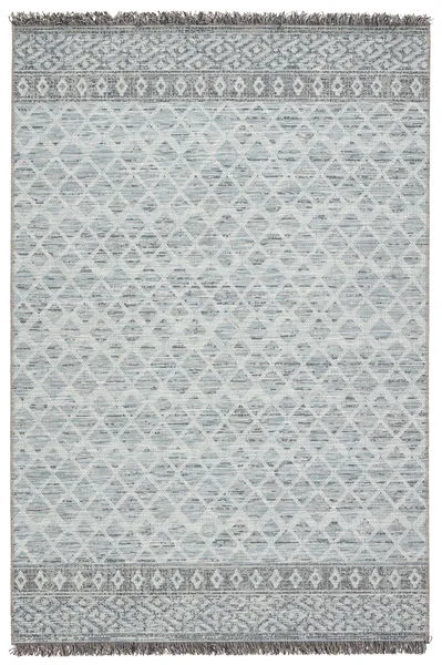 Product Image 9 for Ravi Indoor / Outdoor Border Gray / Light Blue Area Rug from Jaipur 
