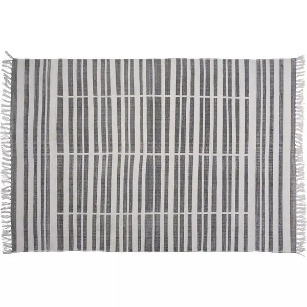 Product Image 2 for Block Print Rug Cotton Rug   Broken Stripe from Homart
