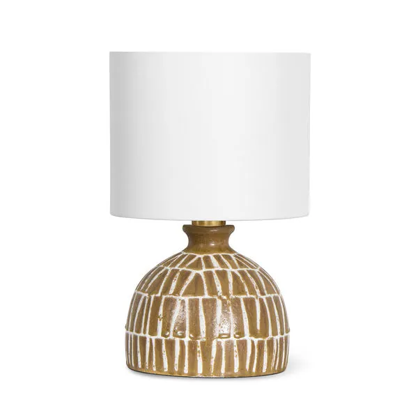 Product Image 1 for Sonoma Brown and White Ceramic Mini Lamp from Regina Andrew Design