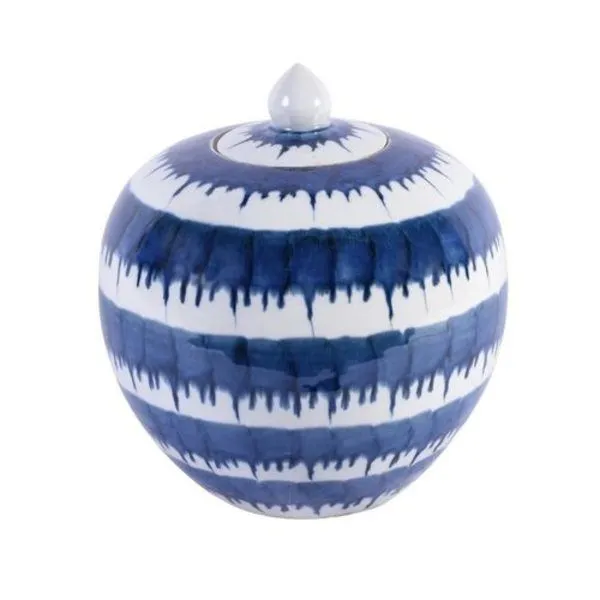 Product Image 2 for Blue & White Drip Melon Jar from Legend of Asia