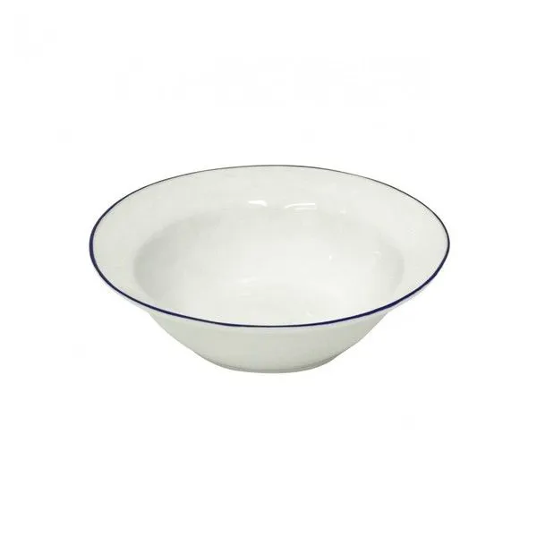 Product Image 1 for Beja Ceramic Stoneware Serving Bowl - White & Blue from Costa Nova