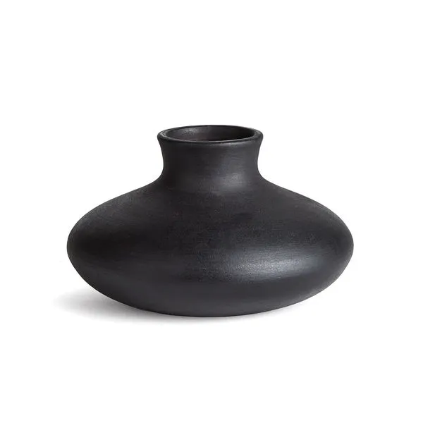 Product Image 1 for Fiorella Small Textured Black Ceramic Vase from Napa Home And Garden