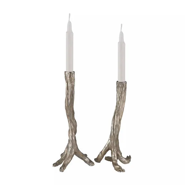 Product Image 1 for Silver Leafed Branch Candle Holders from Elk Home